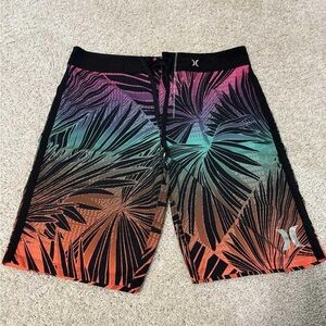 Hurley Black and Pink Board Shorts